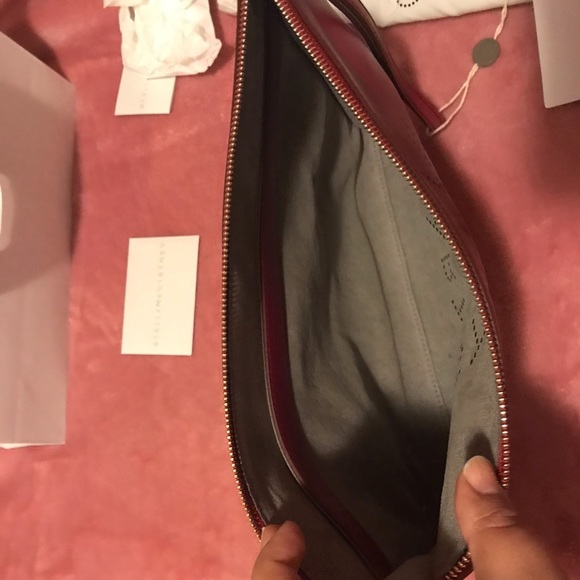 Stella McCartney logo red clutch - Picture 5 of 8